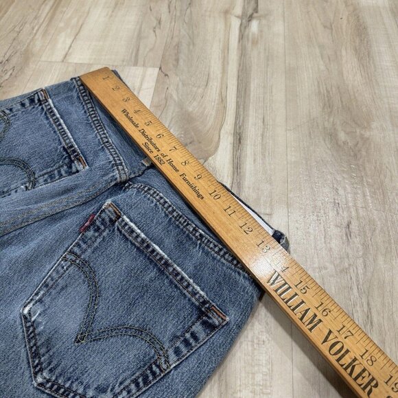 RE/DONE Levis Cropped Raw Hem Jeans Size 25 Made In USA Distressed - Picture 10 of 11